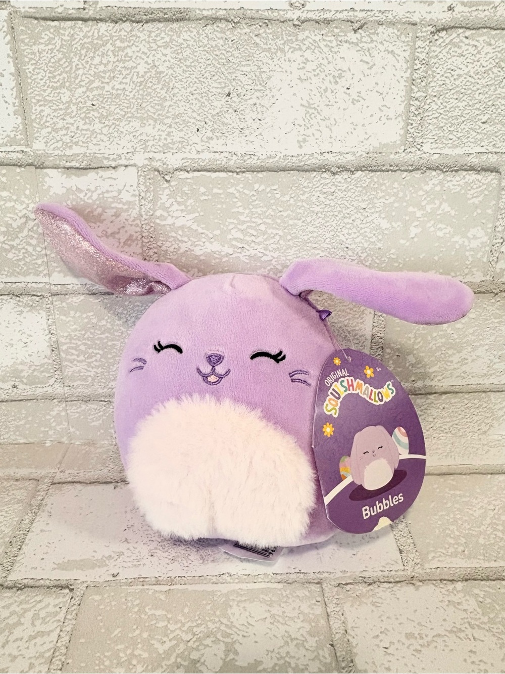 Squishmallows Bubbles Purple Bunny Plush Fuzzy Belly NEW 5 inches NWT